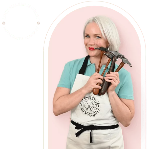 Lucy with hammers